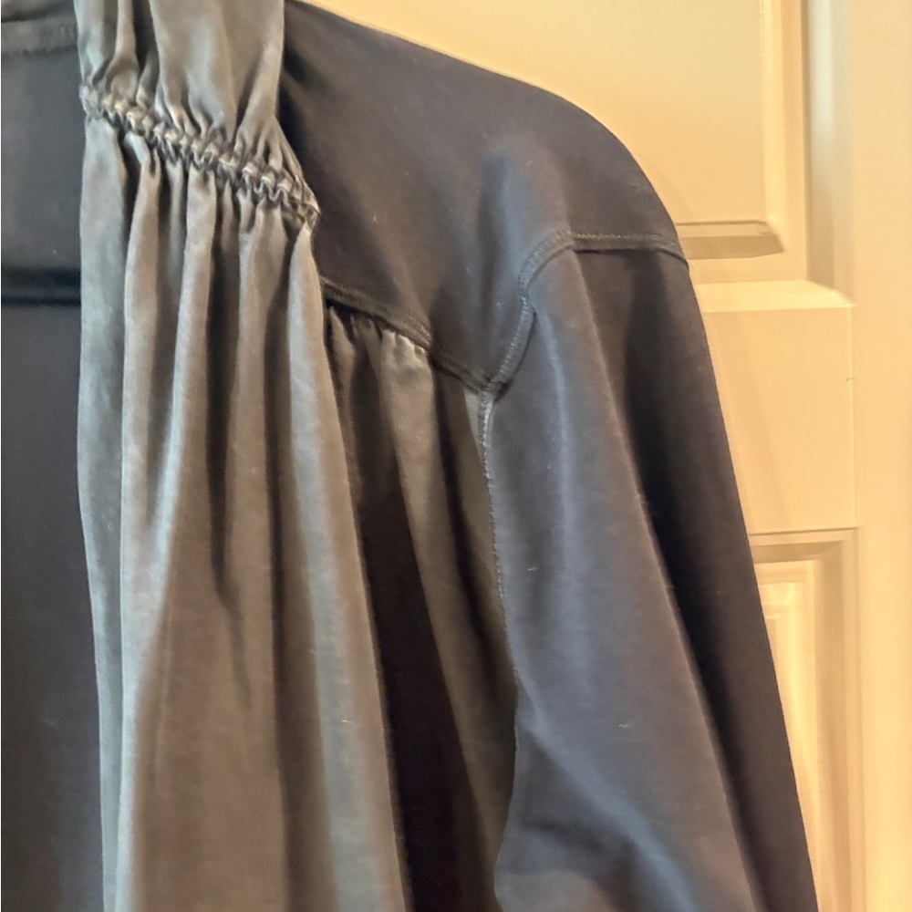 Lululemon Your Best Breath Wrap Vitasea Open Front Cardigan Gray Black - Picture 7 of 14